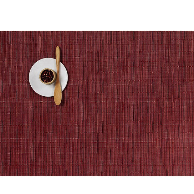 Chilewich Bamboo Cranberry Rectangle Placemat 14