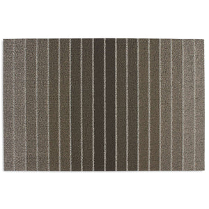 Chilewich Shag Block Stripe Floormat Taupe