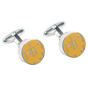 Cufflinks Dots Yellow by Charles and Ray Eames
