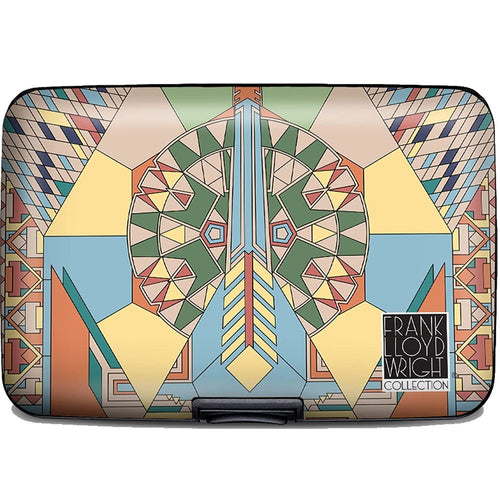 Frank Lloyd Wright Art Armored RFID Protection Wallet - Peacock