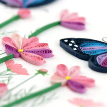Greeting Card Birthday Flowers & Butterflies