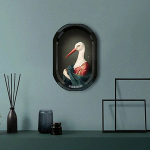 iBride Surreal Art Mural Tray Madame La Cigogne