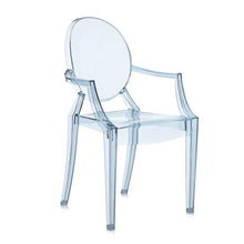kartell gost chair for children light blue transparent