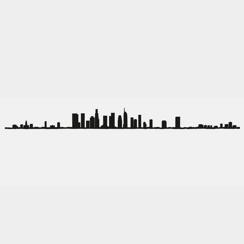 The Line City Skyline Silhouette Los Angeles