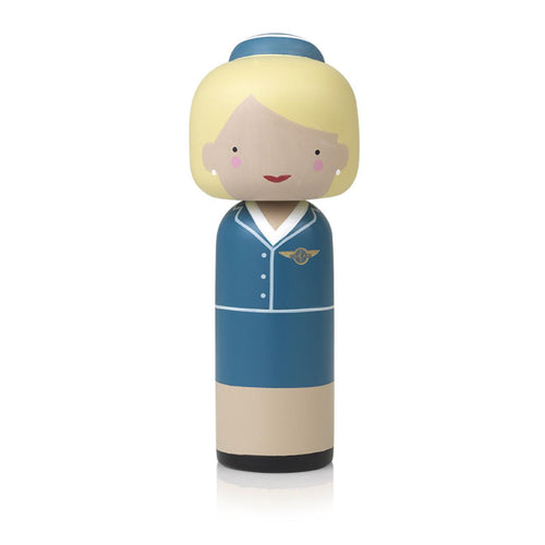 Lucie Kaas Kokeshi Doll - Pan Am