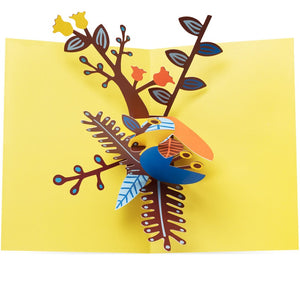 Pop-Up Note Cards Playful Leaves