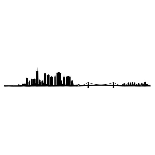 The Line City Skyline Silhouette New York 2