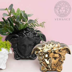 Rosenthal Versace Medusa Grande Vase Gold