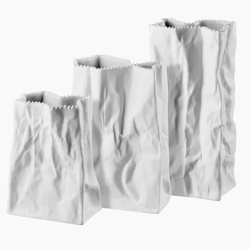 Rosenthal Studio Line Bag Vases White Matt