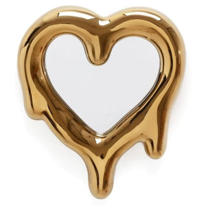 Melted Heart Gold Mirror and Photo Frame
