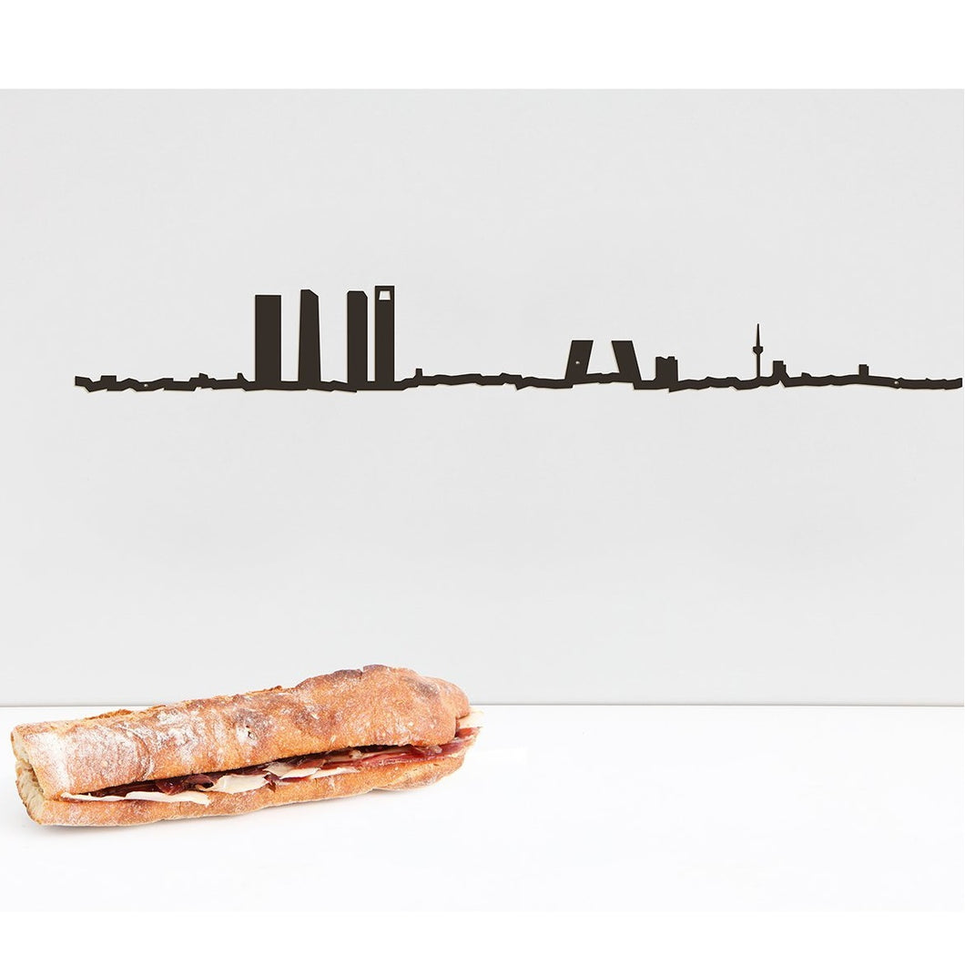 The Line 19.5” City Silhouette Skyline Madrid