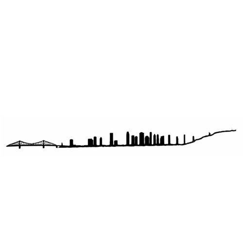 The Line 19.5” City Silhouette Skyline Montreal