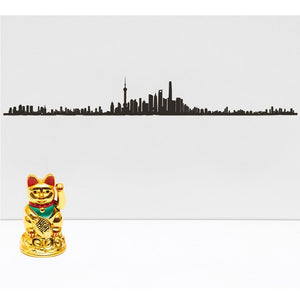 The Line City Skyline Silhouette Shanghai