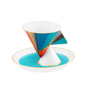 Vista Alegre Futurismo Coffee Cup and Saucer (One Cup and Saucer)