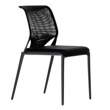 Vitra MedaSlim Stackable Mesh Chair Black/Black