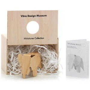 A miniature version of the original plywood Eames Elephant. Approx 5” tall. 
