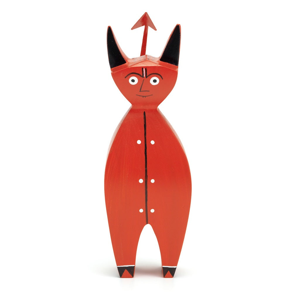 Made of hand-painted solid fir wood, the little devil brings a smile on the face of every viewer.