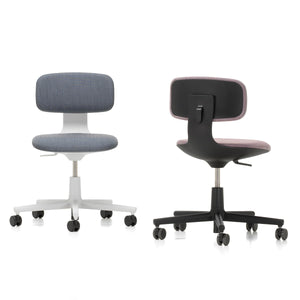 Vitra Rookie Office Swivel Chair - Seat Shell Soft Grey / Plano  19 Sierra Grey
