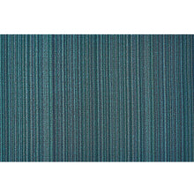 Chilewich Shag Skinny Stripe Floormat Turquoise